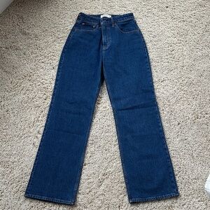Abercrombie & Fitch Dark Blue Straight Leg Jeans